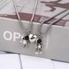 Female Clavicle Chain Korean Style Necklace Astronaut Couple Necklace Magnet Attraction Necklace