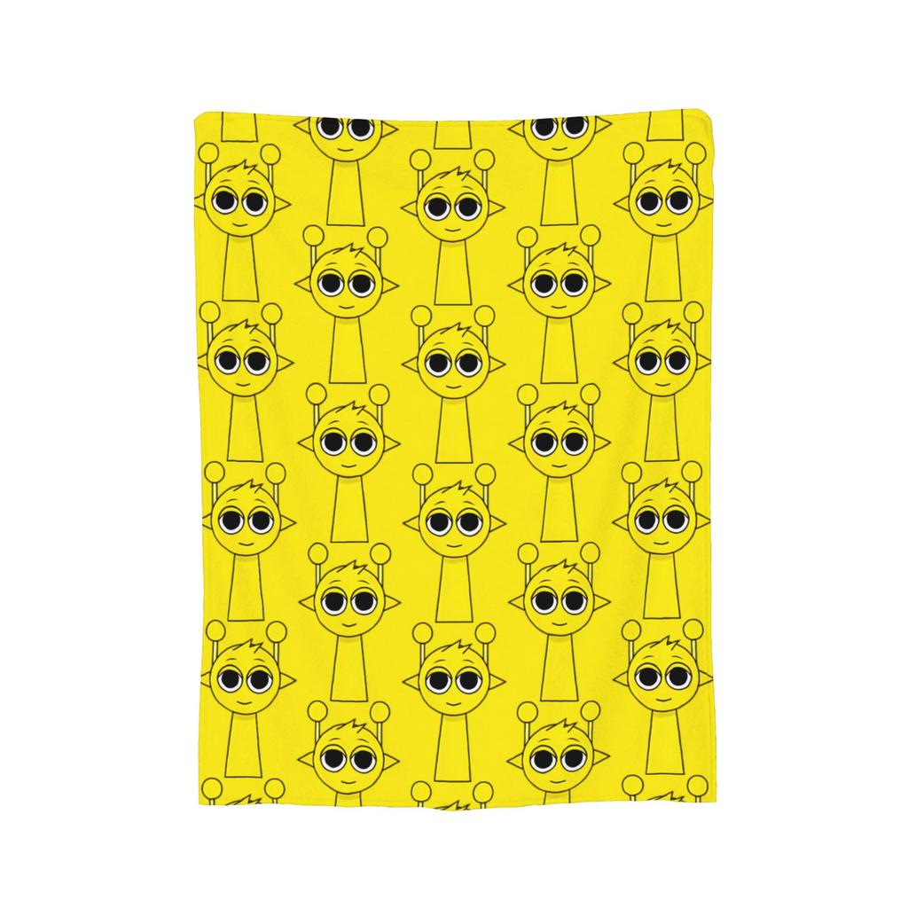 Coperta Gioco Cartone Animato Sprunki Incredibox Coperta Plaid in Flanella Decorazione Estiva per Condizionatore Morbida Calda Copriletto