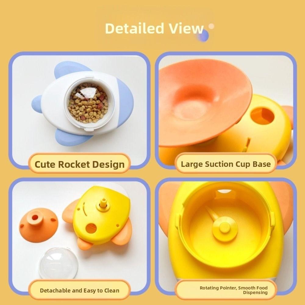 Adjustable Hole Pet Automatic Rotation Feeder Creative Dog Snack Slow Feeder Pet Supplies