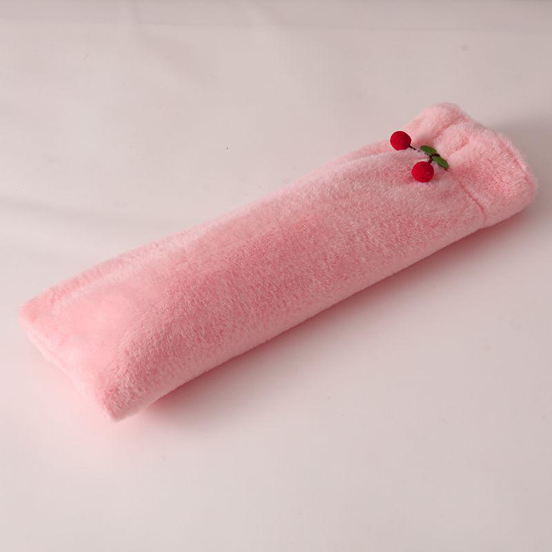 Long Strip Plush Hot Water Bottle with Waist Support and Large Size Cover for Warmth and Comfort