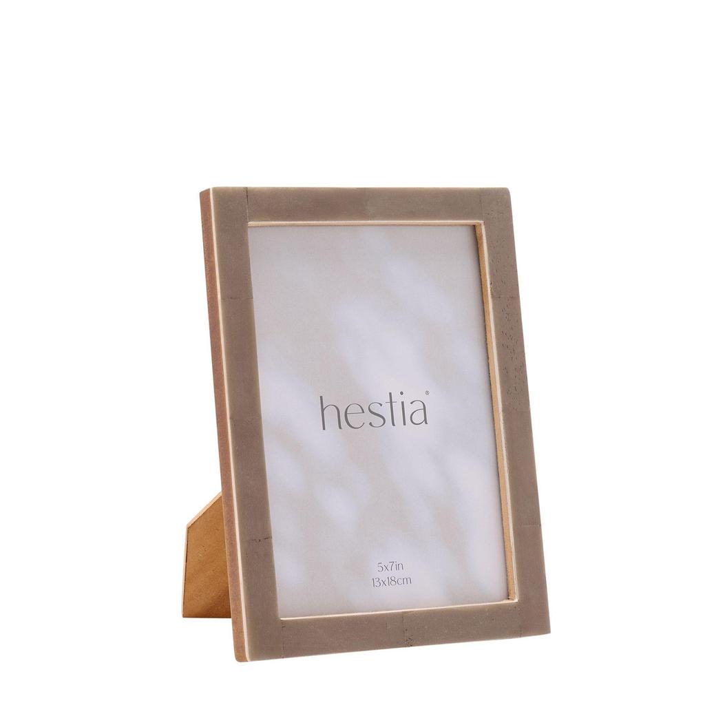 Hestia Thin Grey Stained Bone Photo Frame 5 x 7