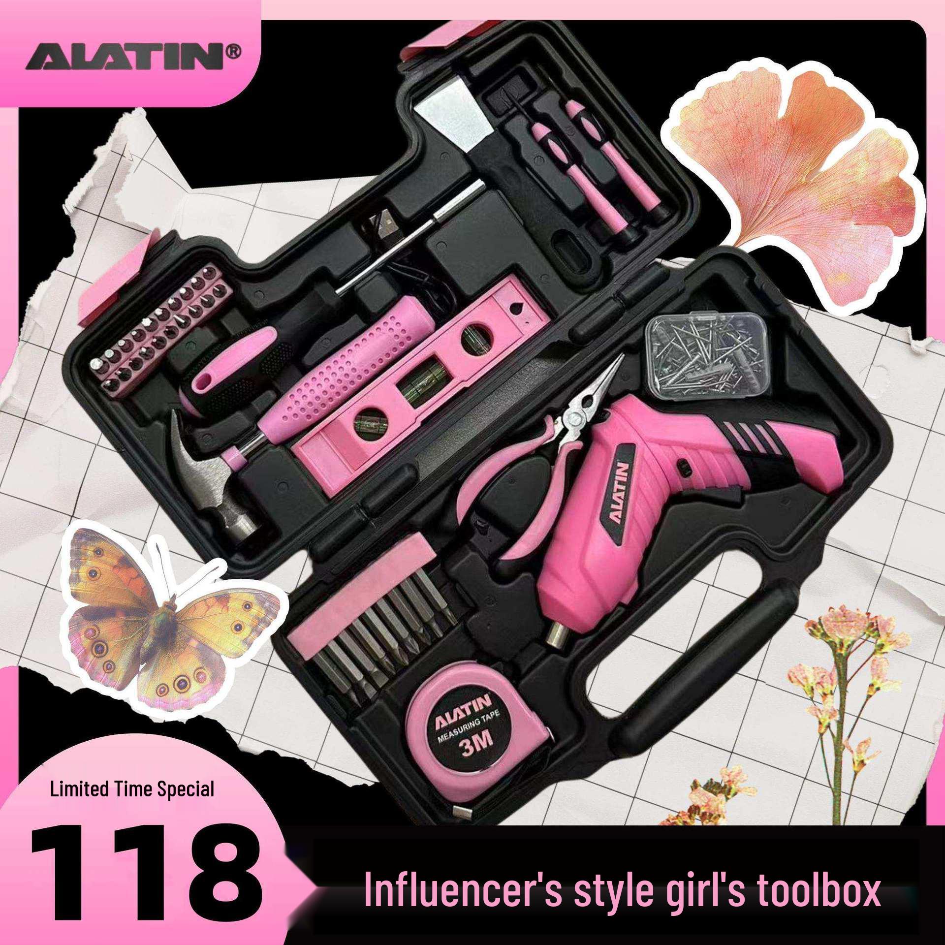 

Alatin Fairy Электрическая отвертка и набор инструментов для девочек Fairy Toolbox [Manual Set]