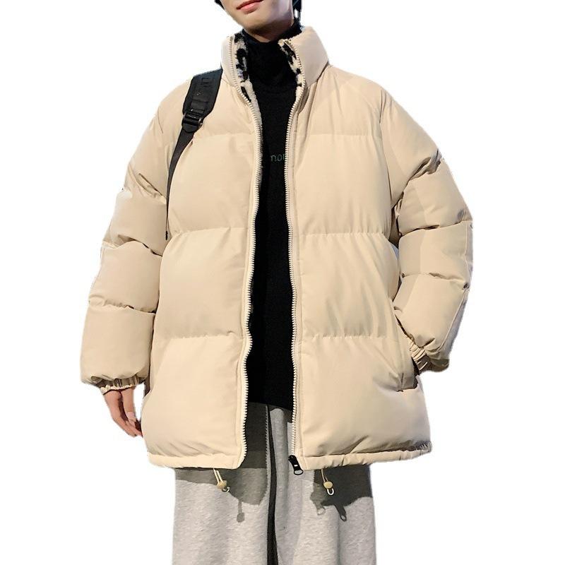 Men's Cotton-padded Clothes 2025 Winter New Trendy Brand Thickened Loose Casual Warm Hooded Jacket Top