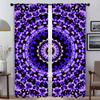 Window Curtain for Room 2 Panel Trippy Vibrant Mandalas Kitchen Curtains Halloween Decoration Shades Tulle for Bedroom Partition