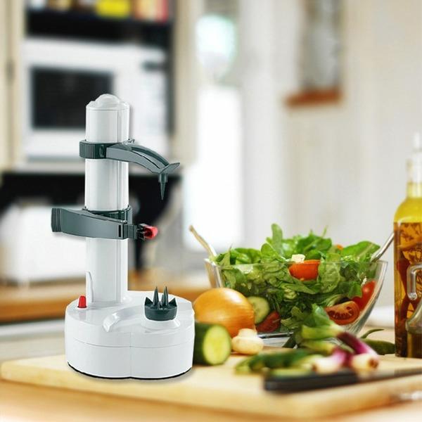 Electric Apple Peeler Cutter Slicer Fruit Potato Peeler Automatic Battery Operated Machine Easy-to-use Kitchen Tool Utensil