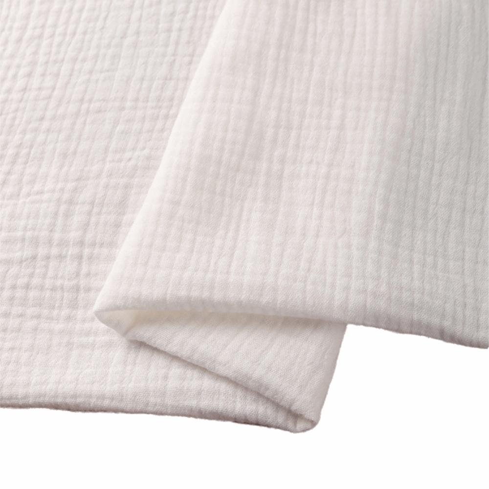 

Full Cotton Double Gauze Cotton Fabric Double-Layer Breathable Material Cotton Gauze Fabric Lightweight Textured Double Fabric белый