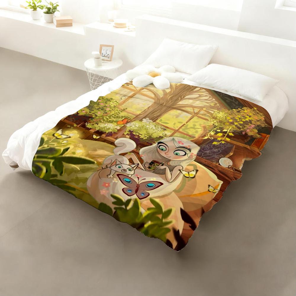 The Secret of Kells Throw Flannel Throw Blanket: Soft Kid-Friendly Warm Anti-Static All Season Washable Couch Bed Home