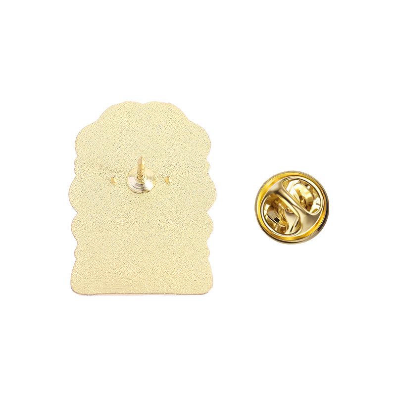 3/4Pcs Personalized  Nesting Doll Shaped Brooch Clip Creative Cartoon Commemorative Metal Jewelry Accessory Badge