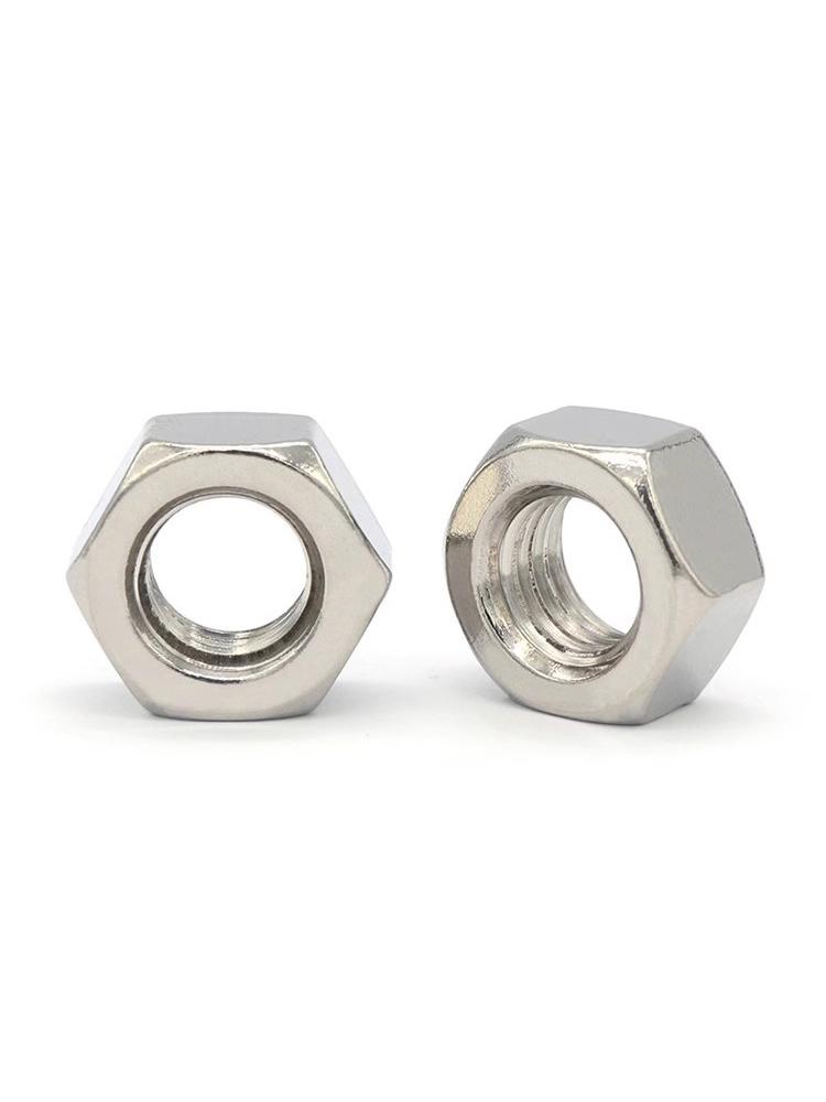 High-Strength Nickel-Plated Hex Nut Collection: Grade 8.8 Cap & Bolt Nuts M3-M12