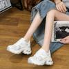 2025 summer thin silver thick-soled heightening dad shoes women's mesh breathable versatile casual sports shoes ins