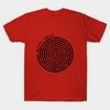 Men Black Print T-shirt Mystik Spiral - Daria - Distressed Design No-Cut Transfer Paper Print Cotton Tshirt