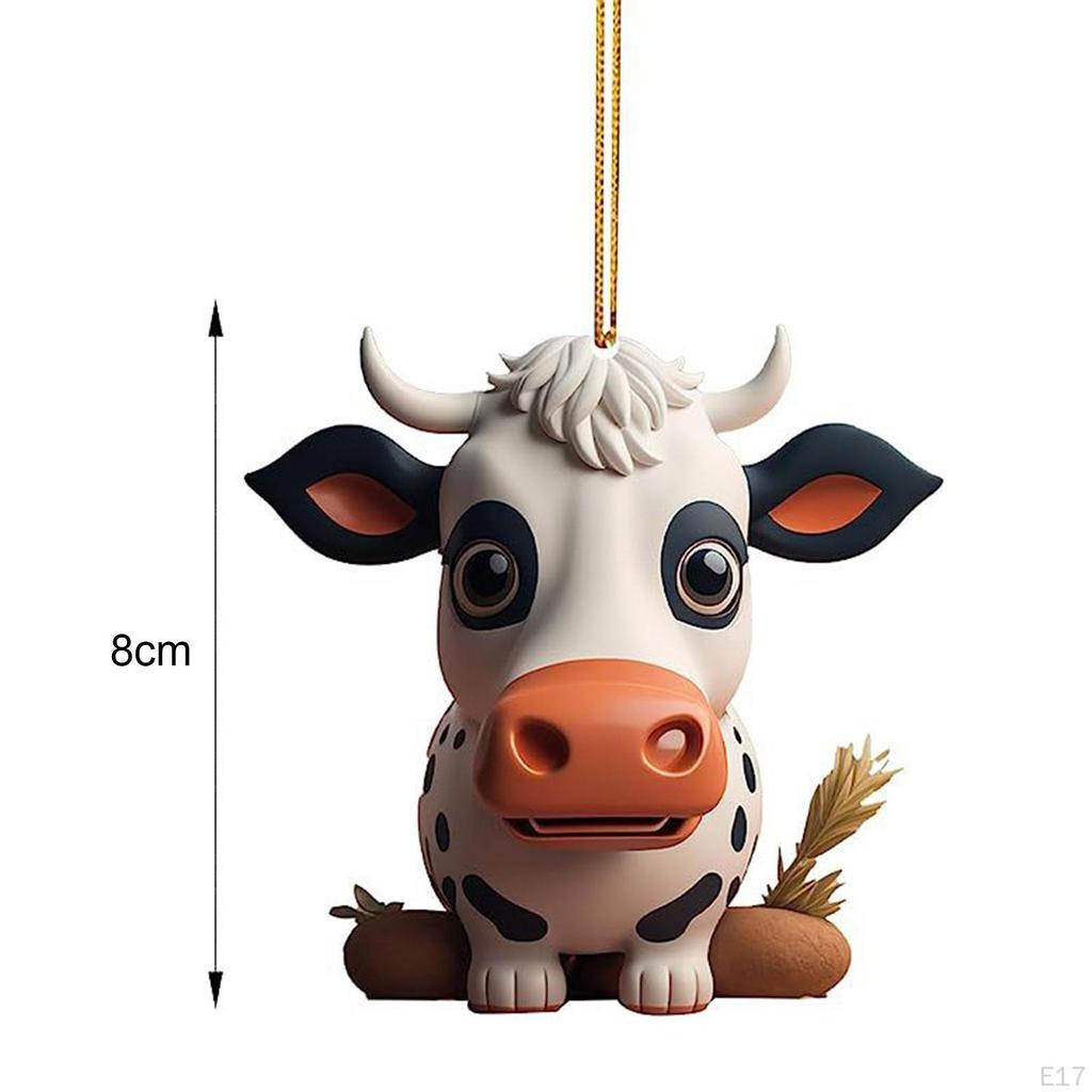 Christmas Tree Decorations Acrylic Ornaments Birthday Gift Door Window Car Pendants for Home