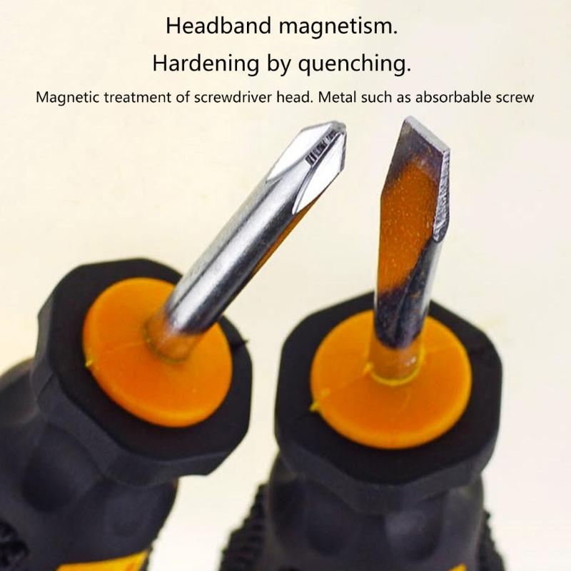 Stubby Screwdriver Carburetor Screwdriver for DIY Repairing Small Hand Tools Manual Repair Radish Head Screwdriver