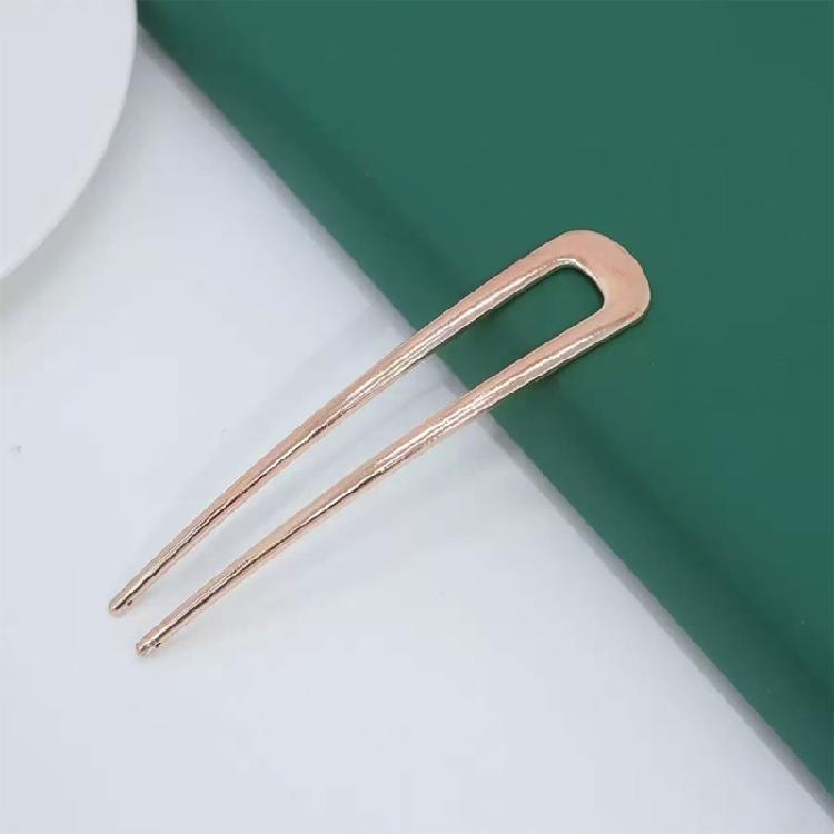Minimalist U Shaped Metal Hair Clip NonSlip Grip 10x2cm Barrettes For Formal Occasions Hair Bun Styling Essentials