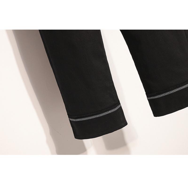 Dimanaf Women Cothing Cotton Long Pants Oversize Pants Elastic Waist Straight Vintage Casual Lady Loose Trousers Autumn Winter 2025