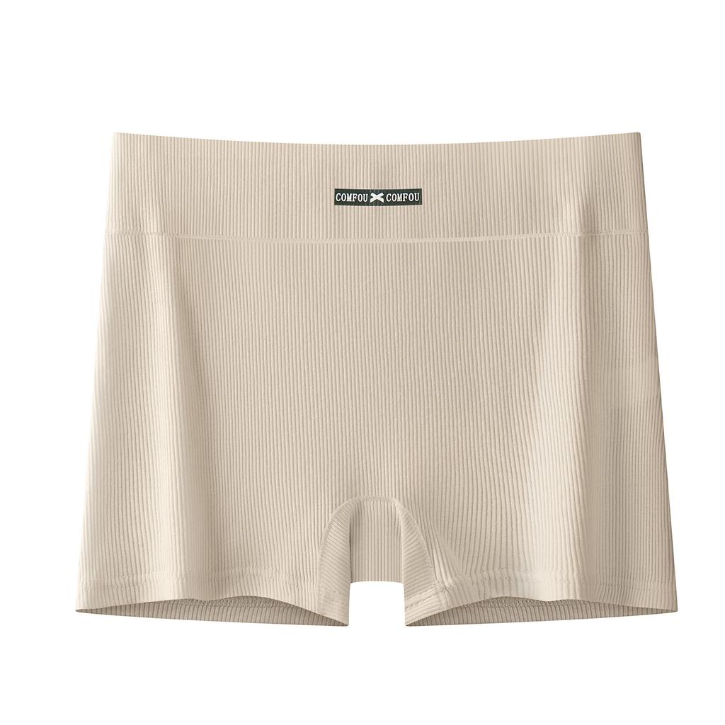 Women's Spring Summer 10A Antibacterial Thread Pure Cotton Anti Tarnished Non Curled High Waist Flat Angle Briefs