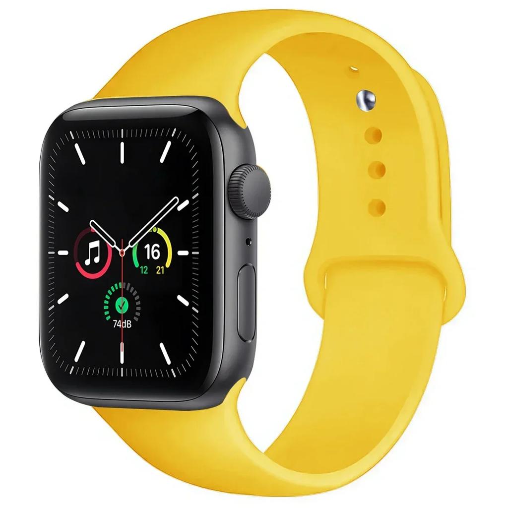 Silicone Band For Apple Watch straps 45mm 44mm 40mm 41mm 42mm-46mm sport bracelet iwatch series 8 7 6 5 4 3 SE 9 10 Ultra 2 49mm