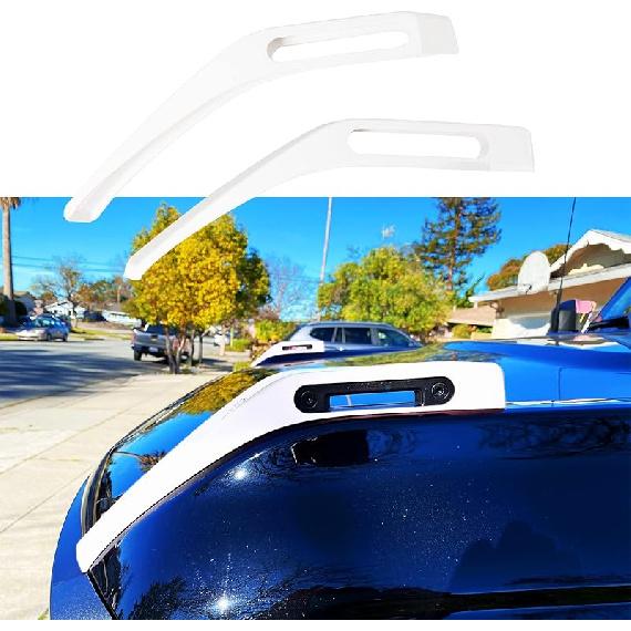 Hood Trail Sights Cover Trim for Ford Bronco 2/4 Door 2021 2022 2023 2024 2025 Accessories Engine Hood Hinge Covers Hood Side Release Handle белый