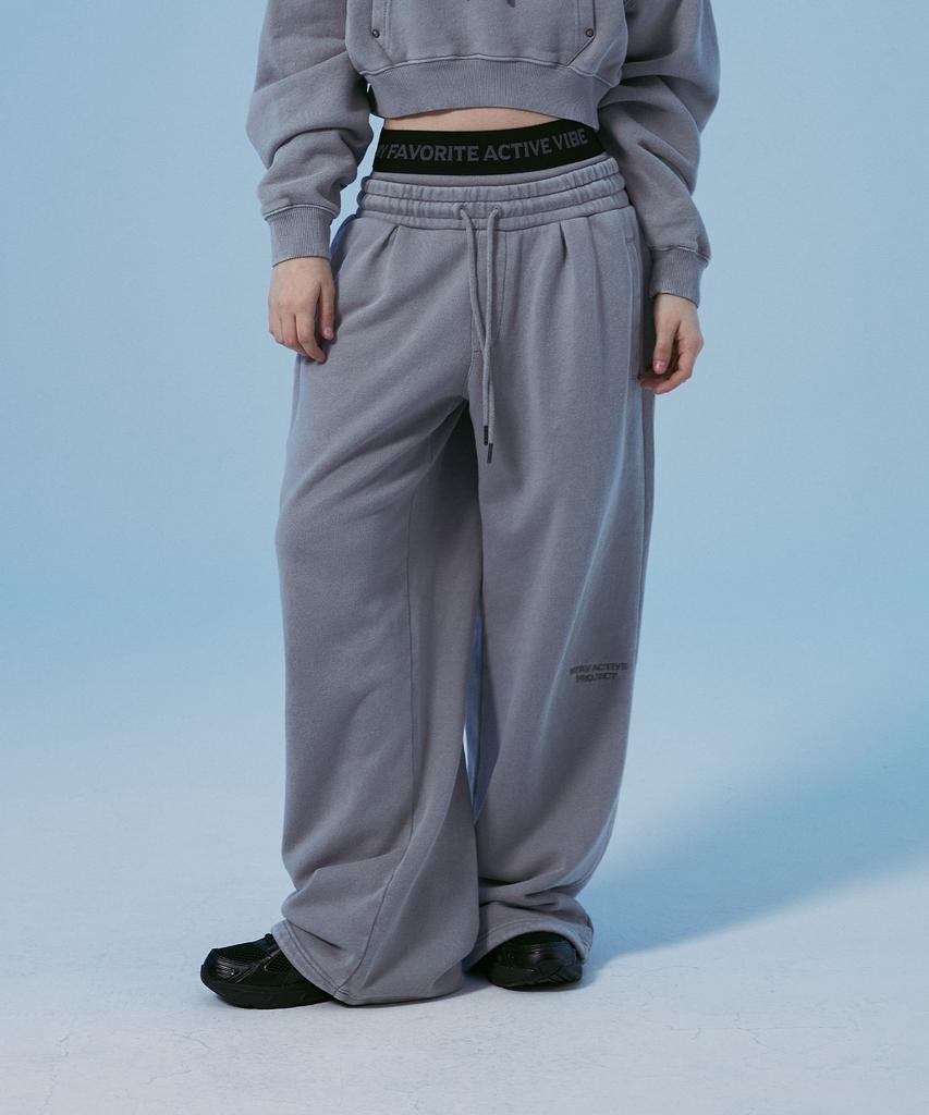 Empebeu Patched Out Pigment Sweatpants Gray