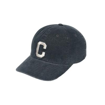 Ball Cap C Logo Oxford Washed 6-Panel Cap Dark Navy 601402