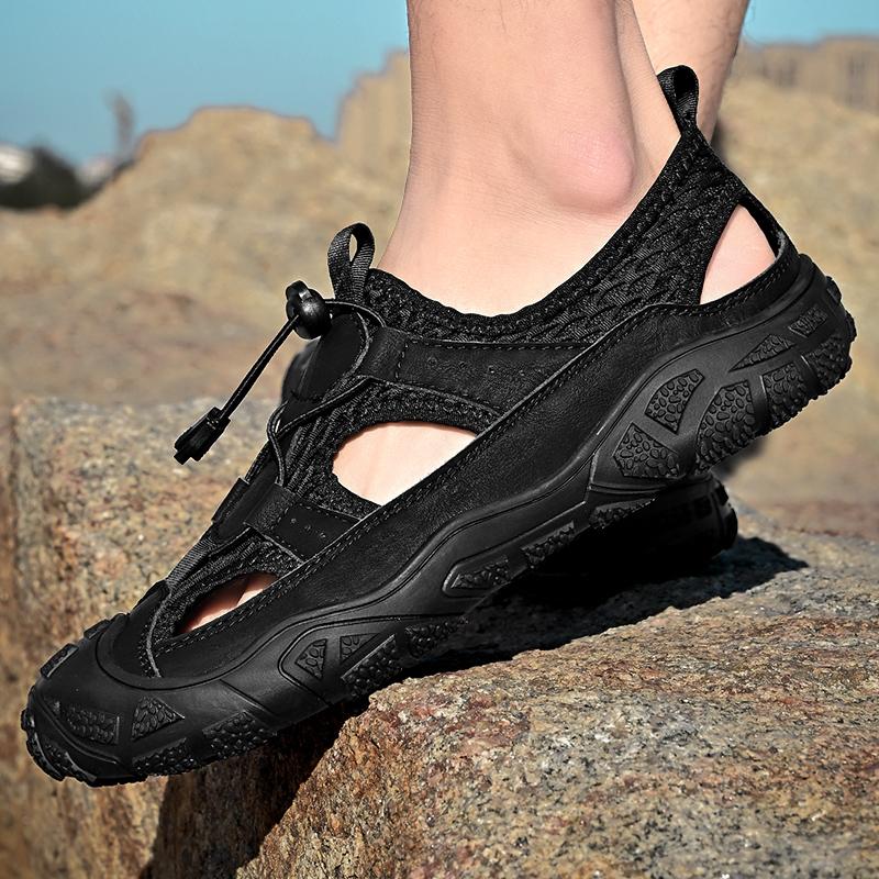 Fashion High Quality Men's Sandals Non-Slip Mens Outdoor Sandal Soft Comfort Hiking Sandal for Men Elastic Anti-wear Men Outdoor Sandal