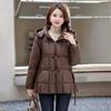 2024 Winter Women's Chinese Style Hooded Coat - Tassel, Fashionable, Loose-Fit, Slimming Down Cotton Outerwear