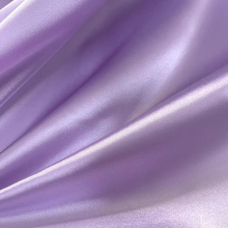 100x150cm Solid-color Satin Export Sandine Soft Impermeable Clothing Fabric DIY Colored Light Pajamas Evening Wear Flowing