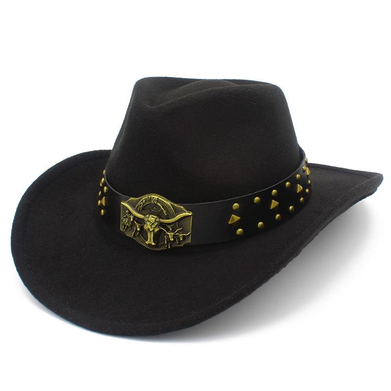 New fashion bull head accessories peach top top hat personalized grassland Tibetan western cowboy hat versatile cowboy hat