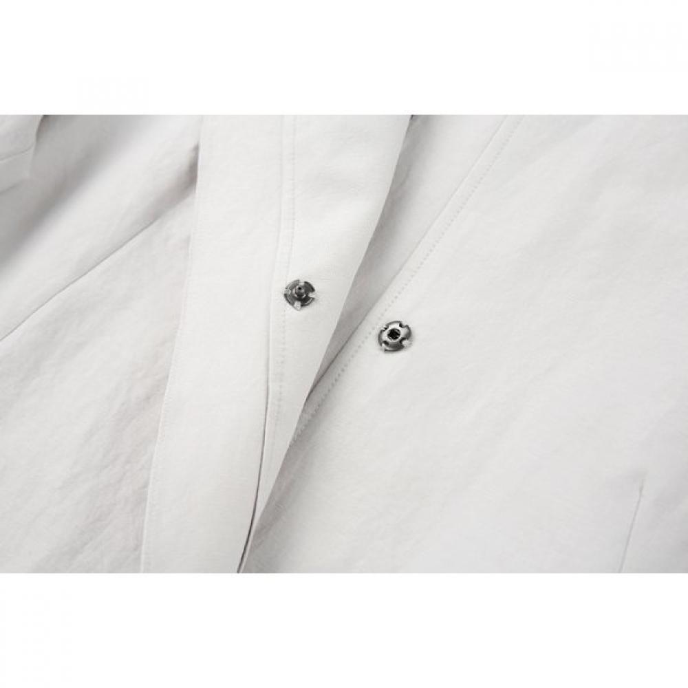 Furina High Neck Trench Coat Single Layer