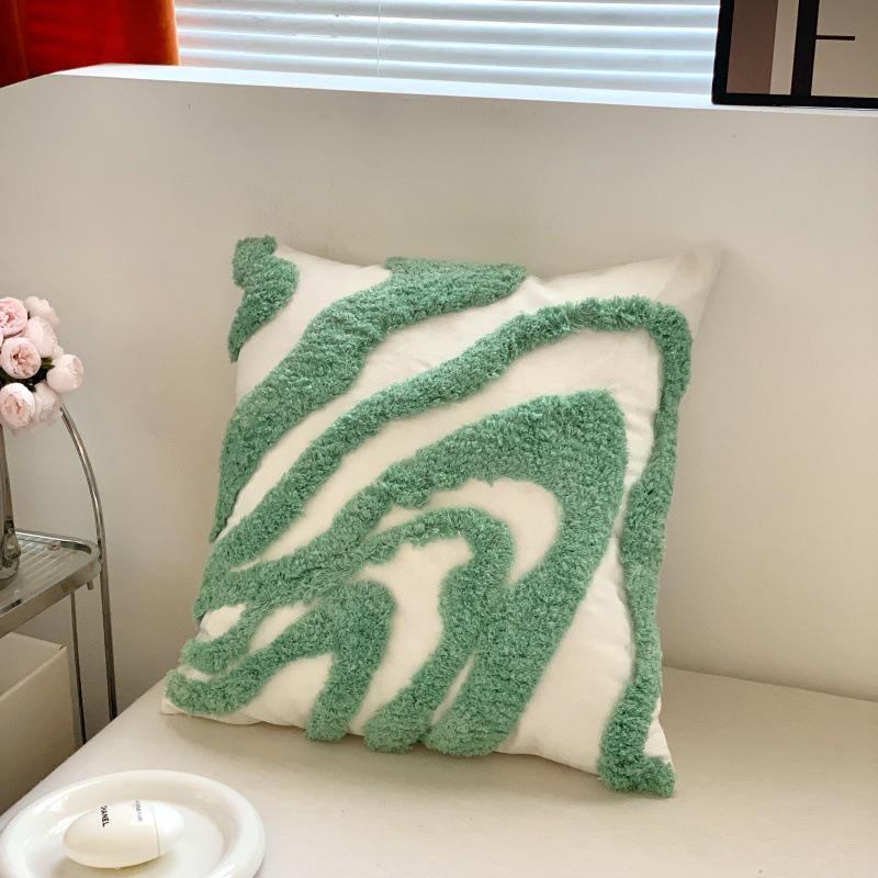 Bohemian Tassel Embroidered Throw Pillow for Living Room Sofa