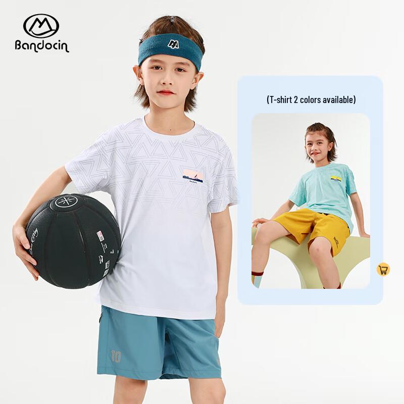 Banduxian Boys' Quick-Dry Short Sleeve Sports T-Shirt
