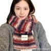 Knitted scarf with Korean autumn and winter atmosphere, women's velvet soft waxy stripes, cold-proof and warm, couple scarf men