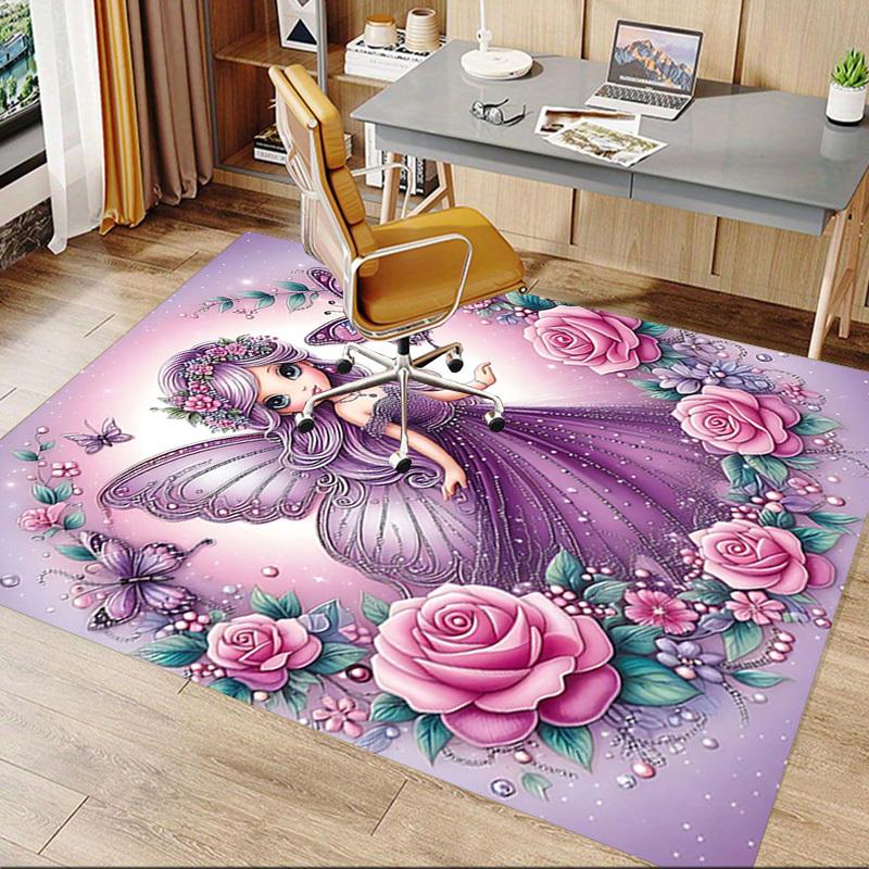 1PC Fairy Butterfly Extra Large Non-Slip Floor carpet, Office, family, bedroom, Studio - Large Area Rug Indoor Rugs, Vibrant Colors-A255