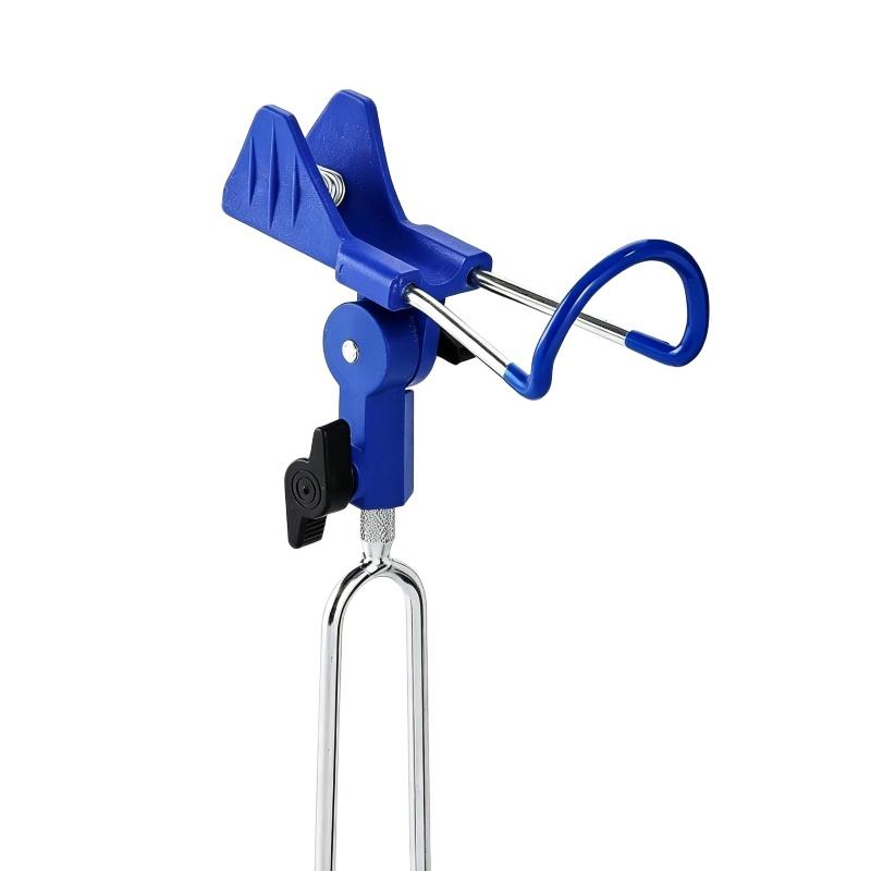 1Pcs Heavy Duty Portable Foldable Stand 360° Adjustable Fishing Rod Holder With Ground Spike For Bank