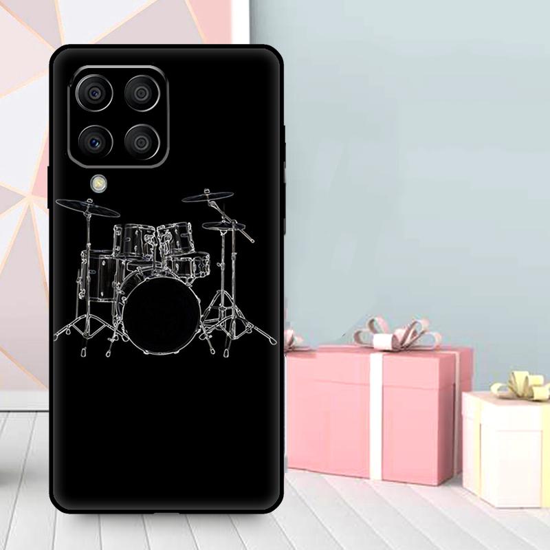 Musical Instrument Drum Case For Samsung Galaxy M36 M12 M52 M06 M16 M56 M33 M15 M55 M31 M13 M14 M53 M32 M35 M34 M54
