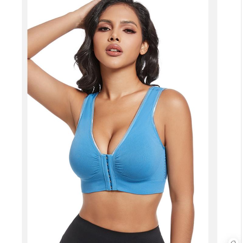 Podprsenka se zapínáním vpředu Sexy Bezešvá Podprsenka Bez Kostic Měkké Intimní Dámské Spodní Prádlo Dámské Intimní Prádlo Dámská Lingerie Joga Fitness Spací Vesta
