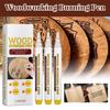 Holz Brennmarkierstift Scorch Kreativer Chemischer Holzgebrannter Marker Pyrographie Stifte für DIY Kunst Feine Spitze Holzbearbeitungsmarker