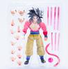 15cm SHF Figure Set Dragon Ball GT SSJ4 Goku Vegeta Articulated Action Figure Replaceable Head & Hand Parts Anime Model Toy Gift