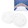 2PCS Boat   Deck Plates Non Slip Round Shape Thickened Rubber   Inspection Deck Plate with Detachable Cover