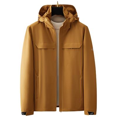 Jacket Men's Loose Jacket Large Business Top Hooded Thin Fit Coat