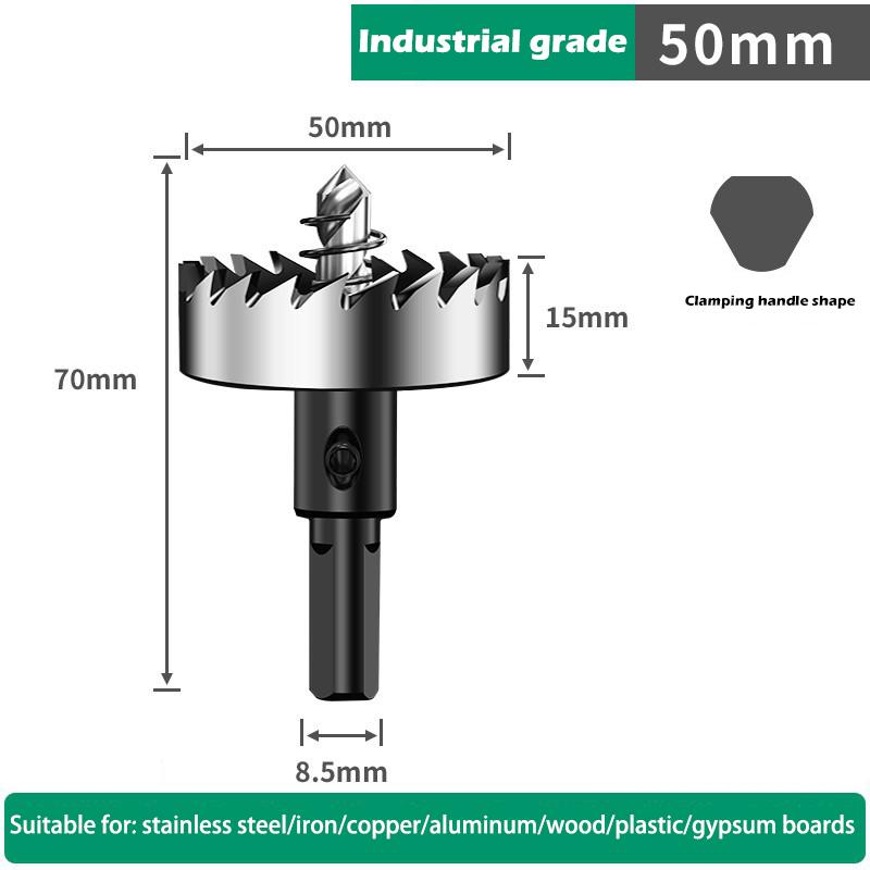Hole Saw Set 12-100mm Hard Metal Drill Bits Heavy Duty Hole Opener Hole Cutter For Metal Stainless Steel Iron Wood Plastic Etc.