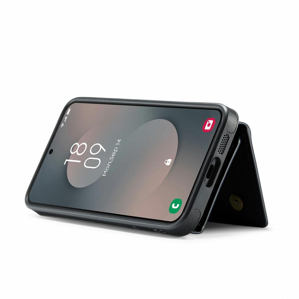 DG.MING M5 Series For Samsung Galaxy S25 FE Case Detachable Magnetic Leather Phone Cover with Card Slots