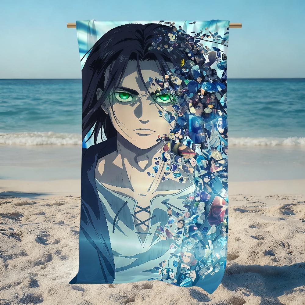 A-Attack On Anime Towel Large Quick-Drying T-titans Microfiber soft Beach Towel for Travel Fitness Sauna Bathing Camping