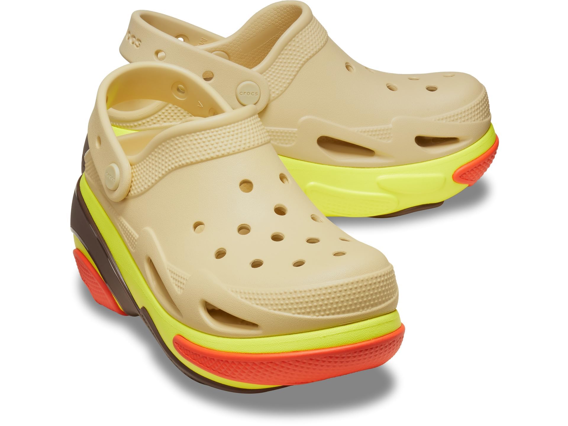 Сандалии Crocs Bubble Crush Clog 210061-0HX (Бежевый/Размер 23.0/Мужской, Женский)