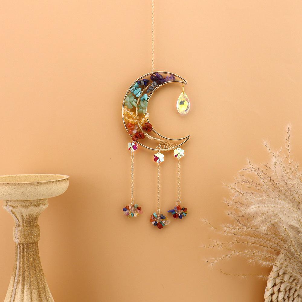Caiyue Crystal Car Pendant: Sun Catcher & Dream Catcher Ornament T138