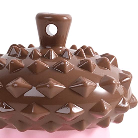 Dog Treat Dispenser Toy Squeaky Interactive Dog Chew Toy Dog Puzzle Toy for Puppy Teething Brain Training Teeth Cleaning