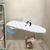 Bymaocar White Folding Ironing Board, Rust-Proof 37.4*7.5iIn Wall Mounted Clothing Storage Board for Households & Laundry Shops