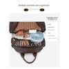 Women Large Capacity Soft PU Backpack with Adjustable Straps for Daily Commute