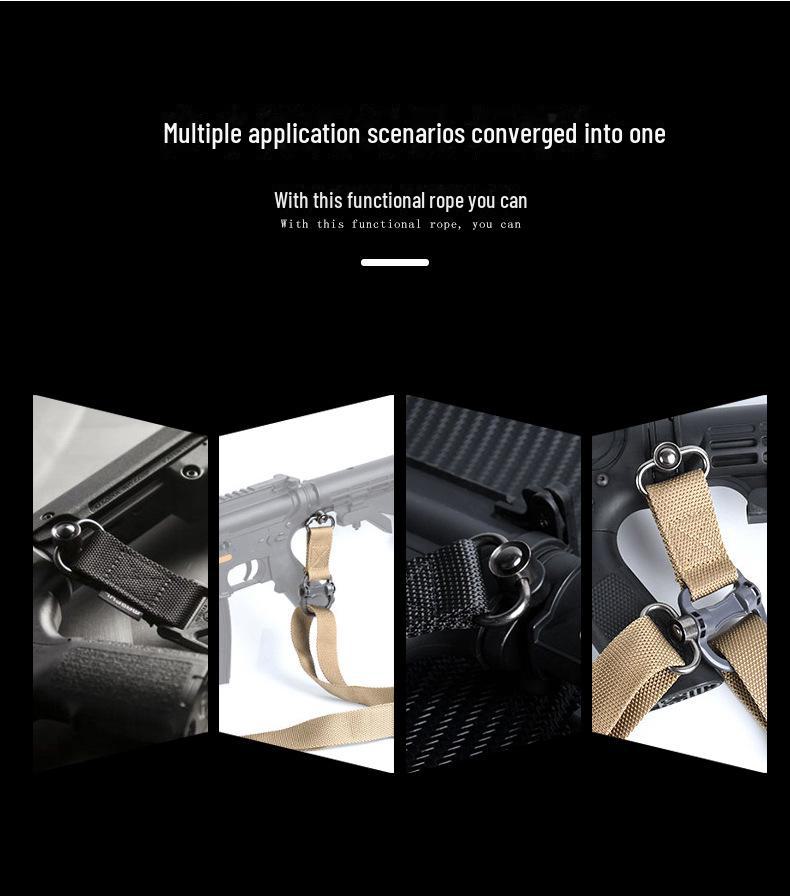 Nylon Tactical Crossbody Strap - Double Point Rope Set