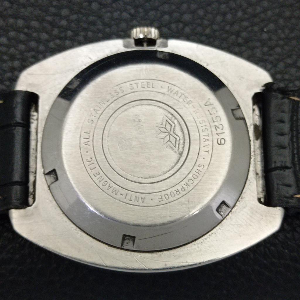 RICOH R31 AUTOMATIC VINTAGE JAPAN MENS SILVER COLOR DIAL WATCH a701940-5 R207-a701940